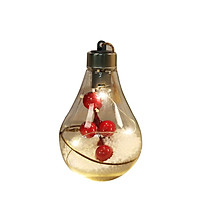 2021 LED Christmas Ball Transparent Hanging Ornament Bulb Globe Light Up Pendant Decoration for Christmas Winter Home