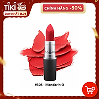 Mac Powder Kiss Lipstick 308 Mandarin O 3g
