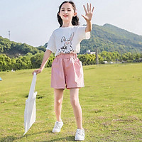 Set bộ quần áo trẻ em mẫu Thỏ dành cho bé gái 18-45kg. Thiết kế hiện đại, chất liệu mát.
