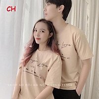 quần áo giá sưởng Áo đôi simple love tici (2c) COK546