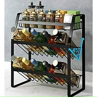 Giá đỡ nhà bếp, giá đựng gia vị nhà bếp, nước sốt và giá lưu trữ giấm