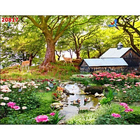 Tranh dán tường 3d - tranh phong cảnh thiên nhiên dán tường
