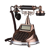 WT-04 Corded Phone Vintage Retro Style Telephone Support Hands-Free/Redial/Flash/Speed Dial/Ring Volume Control