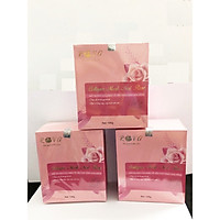 Mặt nạ ngủ collagen tổ yến tươi cánh hoa hồng Rova chống lão hóa da (3 hộp)- tặng nước hoa hồng rova lọ mini