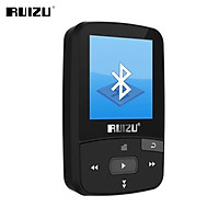 RUIZU X50 Bluetooth-compatible Sport MP3 Player 8GB With Back Clip Mini Music Audio Player Recording E-Book Clock Pedometer Walkman Players Support TF Card