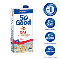 Sữa hạt yến mạch Úc SO GOOD 1L, làm từ yến mạch Úc, calo thấp, phù hợp mẹ bầu