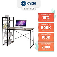 Bàn học sinh kèm kệ sách chuẩn xuất khẩu Kachi - Hàng chính hãng