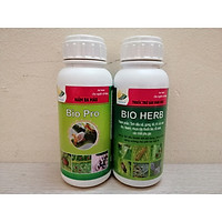 COMBO THUỐC TRỪ SÂU SINH HỌC BIO HERB CHAI 500ML + Chế Phẩm Ngăn Ngừa Côn Trùng Bio Pro Chuyên Dùng Cho Cây Ăn Quả Và Cây Công Nghiệp Chai 500Ml