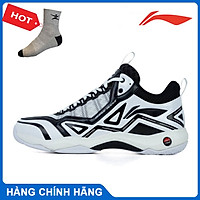 Giày cầu lông Lining AYTR007 chính hãng dành cho nam, 2 màu, đế đàn hồi - Tặng tất thể thao Bendu