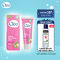 Kem Tẩy Lông Chiết Xuất Bơ Cleo Dành Cho Da Nhạy Cảm 50g, an toàn, không đau và đạt hiệu quả nhanh chóng
