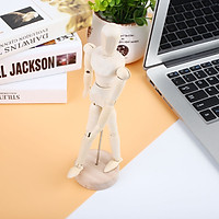 Wooden Manikin Jointed Doll Simple Flexible Hotel Ornament Decoration