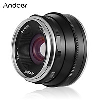 Andoer 25mm F1.8 Manual Focus Lens Large Aperture Compatible with Canon M1/ M2/ M3/ M5/ M6/ M10/ M100/ M50 EOS M-Mount
