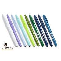 Combo 10 bút lông đầu cọ viết calligraphy Pentel Fude Touch Brush Sign Pen - UP.PENS COLLECTION - Cool Colors