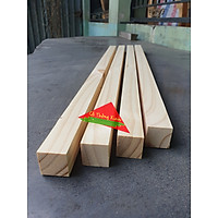 Bó 4 thanh gỗ thông vuông 3x3cm, dài 80cm đã bào láng 4 mặt rất phù hợp làm khung sườn, làm chân bàn,đóng vật dụng