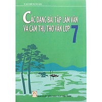 Các dạng bài Tập làm văn và cảm thụ thơ văn lớp 7