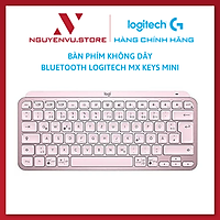 Bàn phím không dây Bluetooth Logitech MX Keys Mini - Nhỏ gọn, Sạc USB-C, Phím tắt thông minh - Hàng Chính Hãng