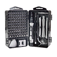 115-In-1 Household Toolbox Set with 98 Bits Multifunctional Hardware Tools for Computer Clock Repair Home Appliance