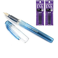 Combo bút máy học sinh Preppy Platinum Nhật Bản cỡ 02 và 2 túi ống mực Platinum