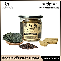 Bánh thực dưỡng gạo lứt GUfoods - Vị mè đen/Vị rong biển - Ăn kiêng, Eat Clean, Thuần chay, Healthy