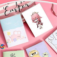 Sổ tay A6 in hình nhân vật YAE MIKO game GENSHIN IMPACT anime chibi sổ ghi chép xinh xắn tiện lợi