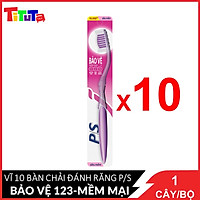 Nguyên vĩ 10 Bàn Chải Đánh Răng P/S Bảo Vệ 123 - Mềm Mại