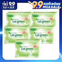 COMBO 5 TÚI GIẤY VỆ SINH ĐA NĂNG LET-GREEN 15*21CM 130 TỜ