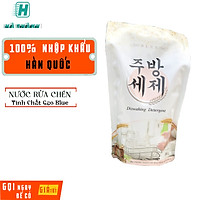 Nước rửa chén hữu cơ chiết xuất gạo Blue 800ml