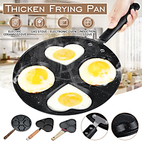 3/4/6/12 Holes Stone Coating Non-stick Omelette Pan Different Cute Shape Home Egg Dumpling Pan Kids Breakfast Pan