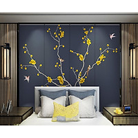 Tranh dán tường canvas hình hoa hiện đại ADH8567