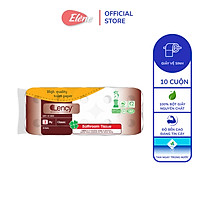Combo 3 túi Giấy vệ sinh Lency nâu cao cấp 10 cuộn 3 lớp