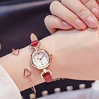ĐỒNG HỒ NỮ DÂY DA MẶT TRÒN CÁCH ĐIỆU mã DH052106