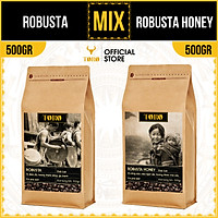 [1KG] Bộ Mix Cà Phê Bột Toro Robusta & Toro Robusta Honey Nguyên Chất 100% | 500GR/ gói | TORO FARM