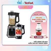 Máy làm sữa hạt, xay nấu đa năng 2 cối nóng và lạnh, hút chân không - Tefal Ultra Blend Boost BL985A31 - 1300W - Hàng chính hãng
