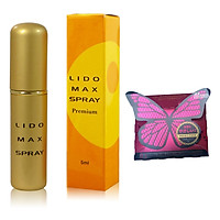 Chai Xịt Kéo Dài Thời Gian Quan Hệ Cao Cấp Lido Max Spray Premium 5ml (Nhật Bản) - Tặng Bao Cao Su Jex 1 Chiếc - Hàng Chính Hãng 100% - Che Tên Sản Phẩm