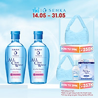 Combo 2 Nước tẩy trang SENKA A.L.L. CLEAR WATER Micellar Formula White 230ml x 2