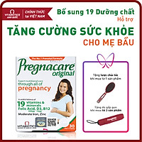Thực phẩm bảo vệ sức khỏe PREGNACARE Original – Hỗ trợ Tăng cường sức khỏe cho Phụ nữ mang thai & cho con bú - HÀNG CHÍNH HÃNG - CÓ TEM CHÍNH HÃNG - Hộp 30 viên - Tặng kèm 1 ly nhựa 420 ml