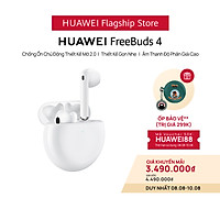 Tai Nghe Bluetooth HUAWEI FreeBuds 4 | Chống Ồn Chủ Động Thiết Kế Mở 2.0 | Thiết Kế Gọn Nhẹ | Âm Thanh Độ Phân Giải Cao | Hàng Chính Hãng