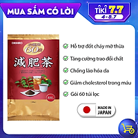 Trà giảm mỡ bụng Genpi Orihiro Nhật Bản hỗ trợ giảm mỡ bắp tay, đùi hiệu quả, chống oxy hoá gói 60 túi lọc JN-ORGEN01