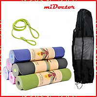 Thảm Tập YoGa miDoctor + Bao Thảm Tập Yoga + Dây Thảm Tập Yoga (Giao Màu Ngẫu Nhiên)
