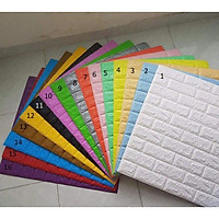 Xốp dán tường giả gạch 3D 70x77cm 3Ly - Xốp dán tường 3D giả gạch khổ 70x77cm loại 3 Lygng
