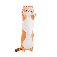 Cute Cartoon Cat Shaped Doll Toy Plush Toy Sleeping Long Throw Pillow Decorative Gift
