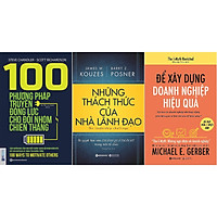 Combo Nâng Cao Hiệu Quả Hoạt Động Của Doanh Nghiệp - Bí Quyết Những Nhà Lãnh Đạo Tạo Nên Đội Nhóm Bất Khả Chiến Bại Và Thành Tích Thần Kỳ ( 100 Phương Pháp Truyền Động Lực Cho Đội Nhóm Chiến Thắng + Những Thách Thức Của Nhà Lãnh Đạo + Để Xây Dựng Doanh Nghiệp Hiệu Quả ) tặng kèm bookmark Sáng Tạo