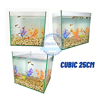 Bể cá mini CUBIC D=R=C=25cm