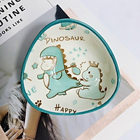 Bát ăn gốm sứ hình khủng long xinh xắn cho bé