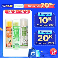 Combo Son Trà Xanh + Son Gấc + Son Dừa Dưỡng Môi, Giảm Thâm, Hồng Môi Milaganics (4.5g / Cây)
