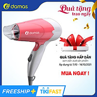 Máy Sấy Tóc Damas JT3377 (Chính Hãng) - Tay cầm gấp gọn tiện dụng, chế độ bảo vệ nguồn điện, tự động ngắt nguồn chống cháy thiết bị