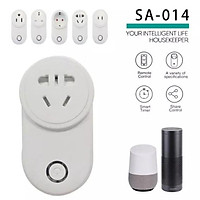 Ổ Cắm WiFi Thông Minh SA-104. Ngõ Ra Chuẩn Universal. Điều Khiển Từ Xa Qua EWeLink, Làm Việc Với Alexa, GOOGLE AS, IFTTT
