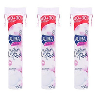 Combo Bông Tẩy Trang Aura Beauty 150 Miếng