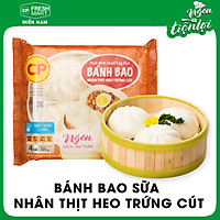Bánh bao CP nhân thịt heo trứng cút
