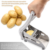 cắt máy cắt khoai tây chiên thép không gỉ slicer nhà khoai